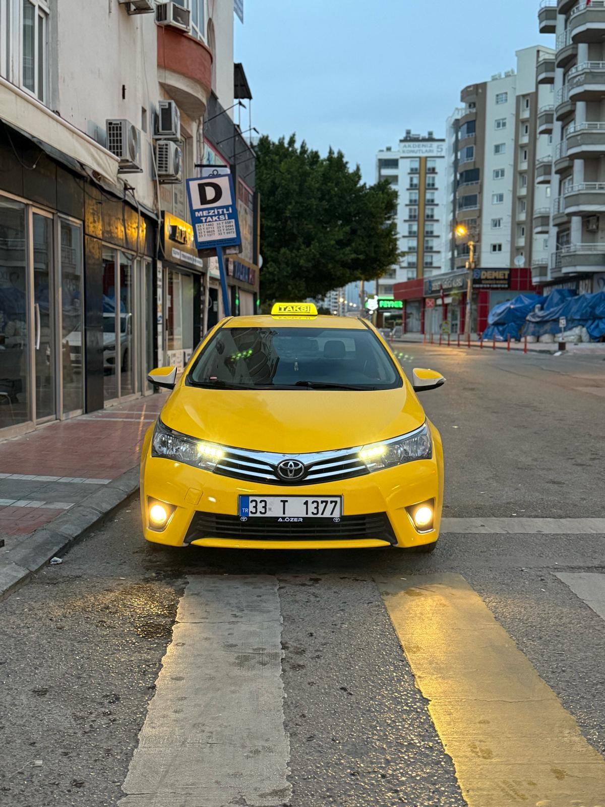 Mezitli Taksi İç Görünüm